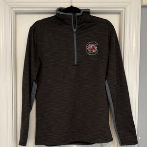 Gamecock Black Quarter-Zip Pullover small